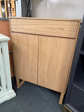 Load image into Gallery viewer, A cheerful storage solution that combines practicality with contemporary style! This cupboard features a handy drawer positioned above a spacious double cupboard with internal shelving, offering plenty of room for your belongings.&nbsp; It has some marks but nothing too major.

Delivery Available

Overall Dimensions

81cm wide x 40cm deep x 113cm high&nbsp; 

