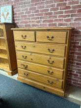 Load image into Gallery viewer, Narrow Pine Chest Of Drawers
