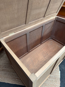 Stripped Oak Blanket Box