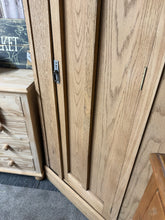 Load image into Gallery viewer, Stripped Oak Wardrobe
