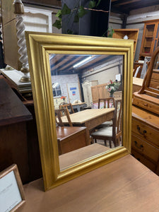 This charming small mirror features a sturdy gold frame and is in great overall shape. It shows some minor signs of use but nothing significant. A convenient string on the back makes hanging simple and hassle-free.

Delivery Available

Overall Dimensions

53cm wide x 63.5cm high

Split the cost over 3 months with KLARNA when you spend £50 or more          

All our items are second hand so may have a few marks,knocks ,chips etc that aren't clearly seen in the photos.

Please note that not all items are avai