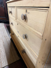 Load image into Gallery viewer, Stripped Pine Chest Of Drawers
