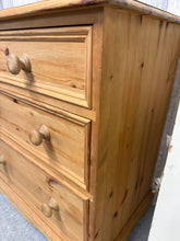 Load image into Gallery viewer, Vintage Pine Chest Of Drawers
