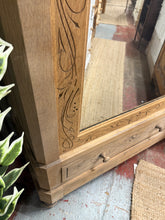 Load image into Gallery viewer, Carved Oak Armoire
