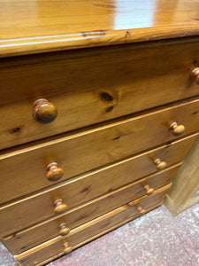 Solid Pine Chest Of Drawers