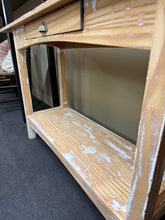 Load image into Gallery viewer, Stripped Pine Console Table
