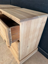 Load image into Gallery viewer, 2 x Stripped Pine Bedsides
