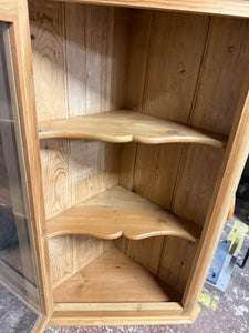 Antique Pine Corner Cupboard