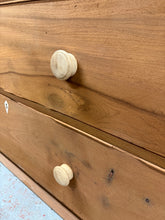 Load image into Gallery viewer, Stripped Mahogany Chest Of Drawers
