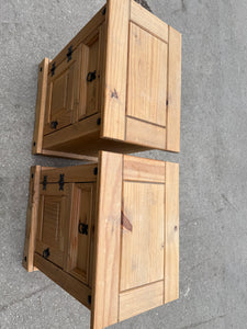2 x Pine Bedsides