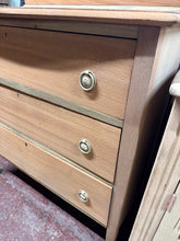 Load image into Gallery viewer, Stripped Mahogany Chest Of Drawers
