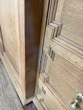 Load image into Gallery viewer, Ornate Stripped Oak Wardrobe
