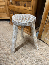 Load image into Gallery viewer, White Wash Stool
