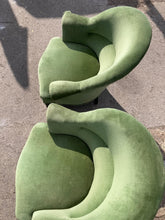 Load image into Gallery viewer, 2 x Green Armchairs
