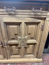Load image into Gallery viewer, Carved Oak Sideboard
