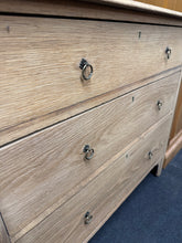 Load image into Gallery viewer, Stripped Oak Chest Of Drawers
