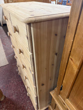 Load image into Gallery viewer, Tall Stripped Pine Drawers
