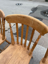 Load image into Gallery viewer, 4 x Vintage Pine Chairs
