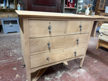 Load image into Gallery viewer, Stripped Oak Chest Of Drawers
