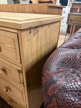 Load image into Gallery viewer, Stripped Pine Chest Of Drawers
