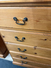 Load image into Gallery viewer, Narrow Pine Chest Of Drawers

