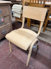 Load image into Gallery viewer, This charming bentwood child&#39;s chair has been carefully stripped back to its natural wood finish, revealing the beauty of its original grain. It’s perfect for customisation, allowing you to give it a fresh coat of wax or paint to suit your style. Lightweight yet sturdy, this chair brings a timeless and cheerful touch to any child&#39;s room or play area.&nbsp;

Delivery Available

Overall Dimensions

41cm wide x 40cm deep x 77cm high


