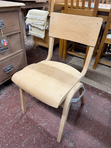 This charming bentwood child's chair has been carefully stripped back to its natural wood finish, revealing the beauty of its original grain. It’s perfect for customisation, allowing you to give it a fresh coat of wax or paint to suit your style. Lightweight yet sturdy, this chair brings a timeless and cheerful touch to any child's room or play area.&nbsp;

Delivery Available

Overall Dimensions

41cm wide x 40cm deep x 77cm high
