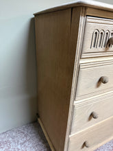 Load image into Gallery viewer, Stripped Oak Chest Of Drawers
