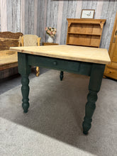 Load image into Gallery viewer, &#39;Oxford Green&#39; Pine Table

