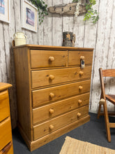 Load image into Gallery viewer, Solid Pine Chest Of Drawers
