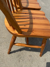 Load image into Gallery viewer, 4 x Pine Chairs
