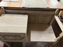Load image into Gallery viewer, Oak Telephone Seat
