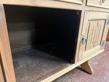 Load image into Gallery viewer, Large Stripped Oak Sideboard
