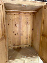 Load image into Gallery viewer, Stripped Pine Wardrobe
