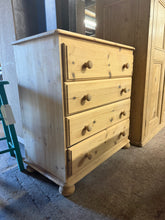 Load image into Gallery viewer, Stripped Pine Chest Of Drawers
