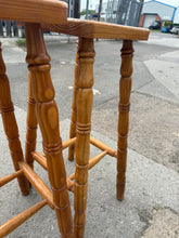 Load image into Gallery viewer, 2 x Pine Stools
