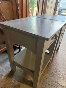 2 x Grey Bedsides