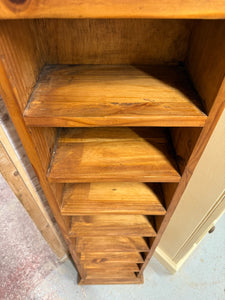 Narrow Pine Bookcase