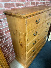 Load image into Gallery viewer, Narrow Pine Chest Of Drawers
