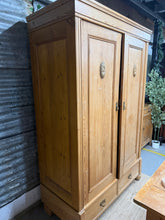 Load image into Gallery viewer, Antique Pine Wardrobe

