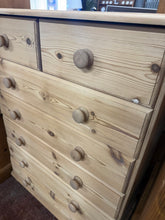 Load image into Gallery viewer, Tall Stripped Pine Drawers
