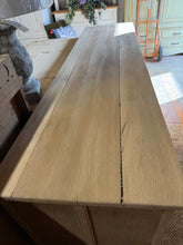 Load image into Gallery viewer, Large Stripped Oak Sideboard
