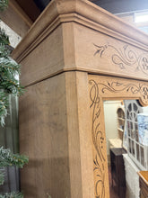 Load image into Gallery viewer, Carved Oak Armoire
