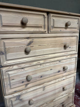 Load image into Gallery viewer, Tall Stripped Pine Drawers
