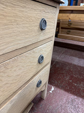 Load image into Gallery viewer, Stripped Oak Chest Of Drawers
