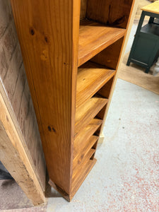 Narrow Pine Bookcase