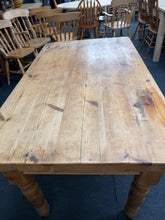 Load image into Gallery viewer, Vintage Pine Dining Table
