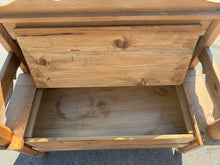 Load image into Gallery viewer, Solid Pine Storage Bench
