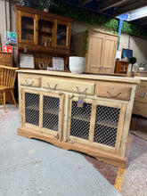 Load image into Gallery viewer, Stripped Mango Wood Sideboard
