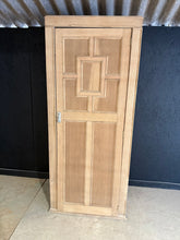Load image into Gallery viewer, A characterful stripped oak wardrobe offering practical storage with authentic vintage appeal. Structurally sound and in good overall condition, this piece features one hanging rail, a shelf, and multiple interior hooks for versatile organisation. As a stripped piece, it may benefit from a protective coat of wax to enhance the natural wood finish. Some minor marks and missing trim reflect its pre-loved history, adding to its charm and character.

Delivery Available

Overall Dimensions

77cm wide x 37.5cm de
